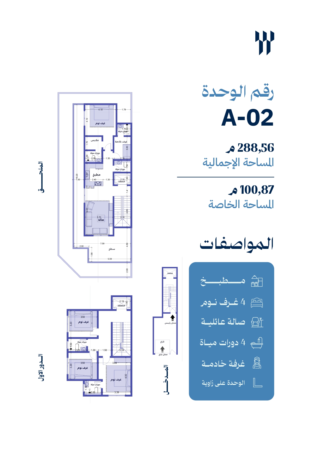 مخطط الوحدة A02