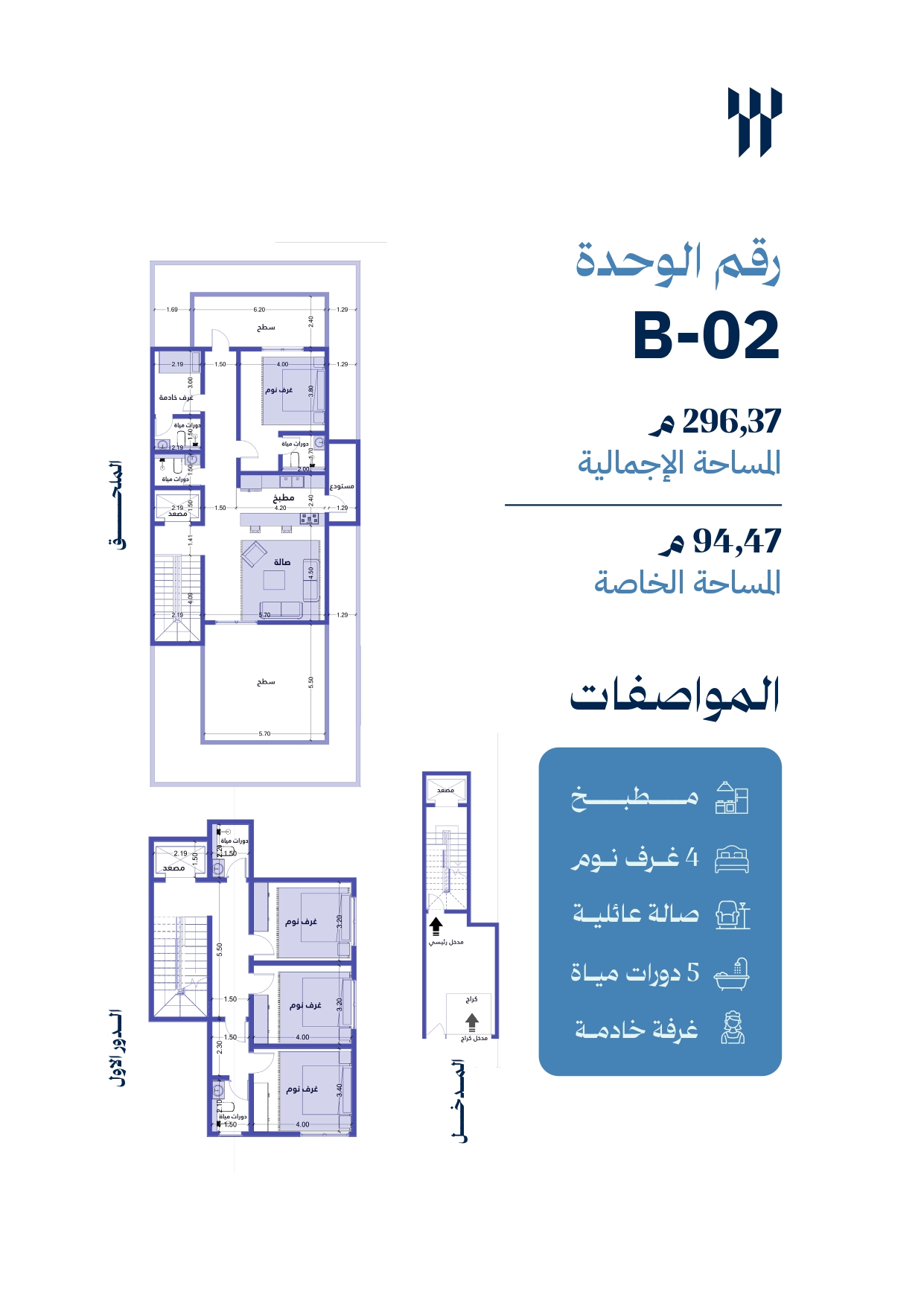 مخطط الوحدة B02
