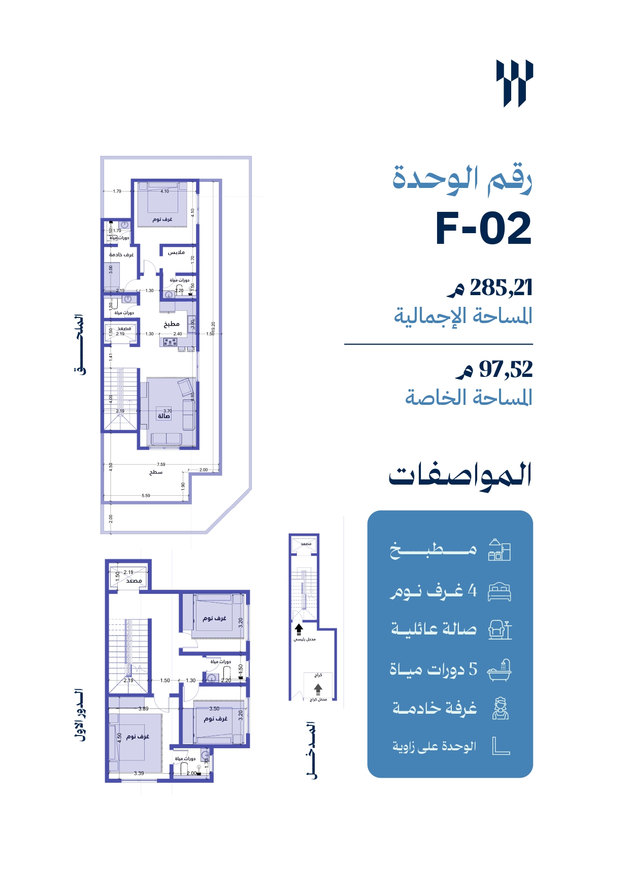 مخطط الوحدة F02