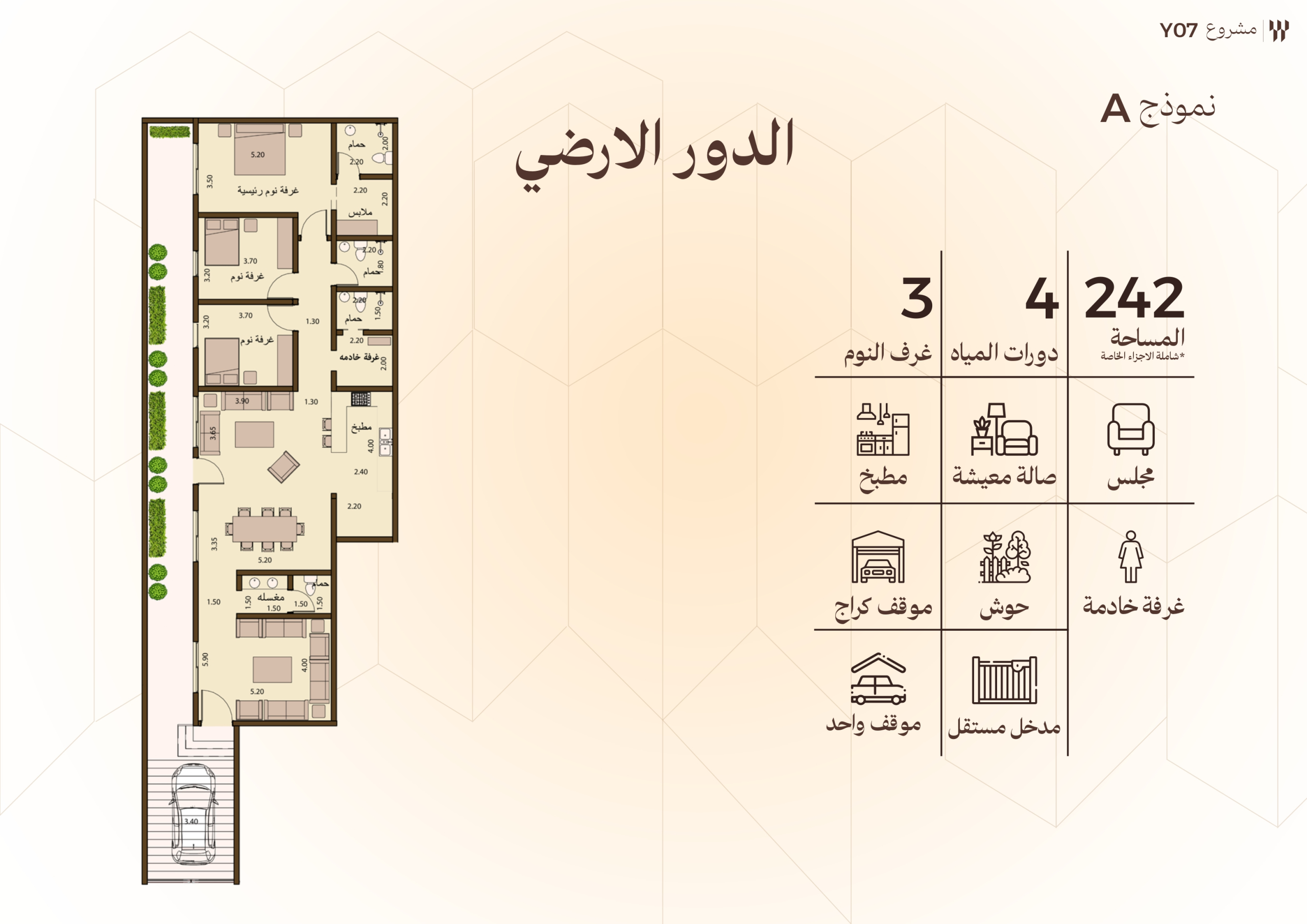مخطط الوحدة A01